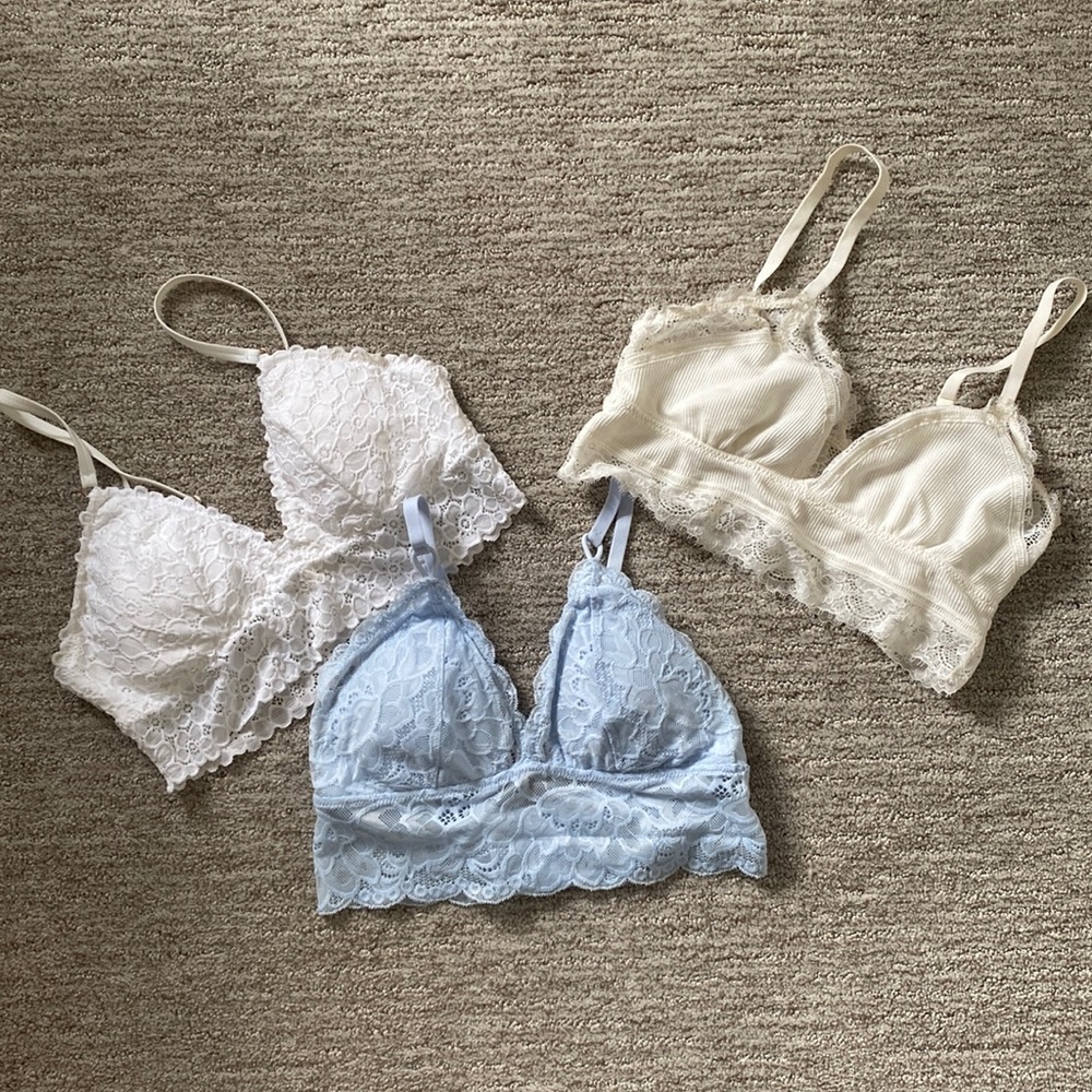 3-pack Bralettes
